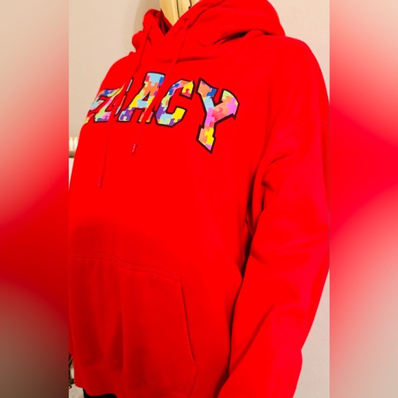 Fashion Nova Red Building My Legacy Hoodie, Size XL - Picture 12 of 16